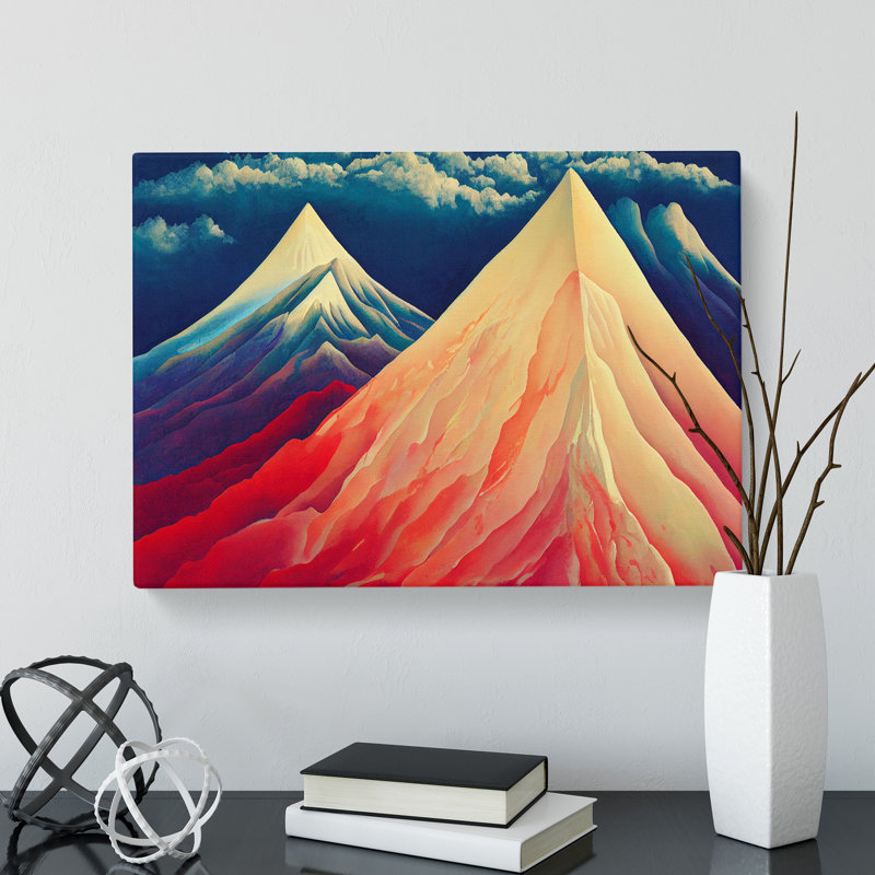 Marvellous Mountains - Wrapped Canvas Print, 35cm H x 50cm W x 3cm D