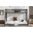 Metal Twin XL Over Queen Bunk Bed For Teens And Adults,Noise Reduced/No Box Spring Needed, Black