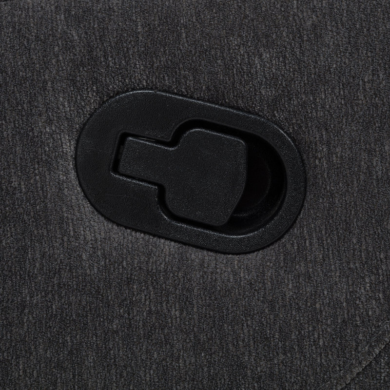 Canapé inclinable manuel Camecia Gris anthracite, Gris anthracite