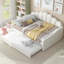 Structure de lit de jour double avec lit gigogne-1473059407