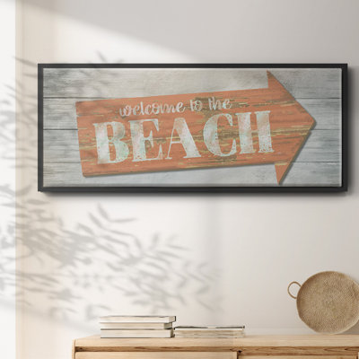Welcome to the Beach - toile encadrée