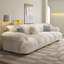 White Polyester 3 - Piece Living Room Set