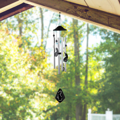 Rial Cat Silhouette Wind Chime