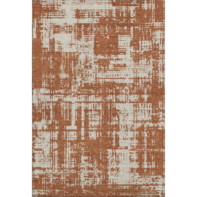 Premium Machine Washable Prisco Paprika Rug