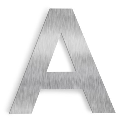 Barton 6-Inch Floating Mount House Letter - Modern Design with Stainless Steel Construction
