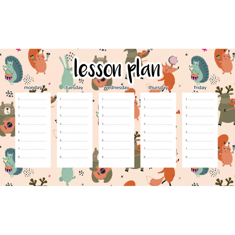 Magnetic Lesson Plan Forest Concert for Kids