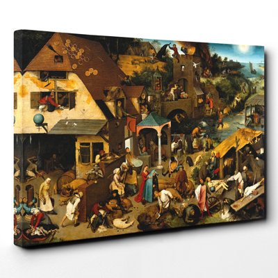 Netherlandish Proverbs by - Wrapped Canvas