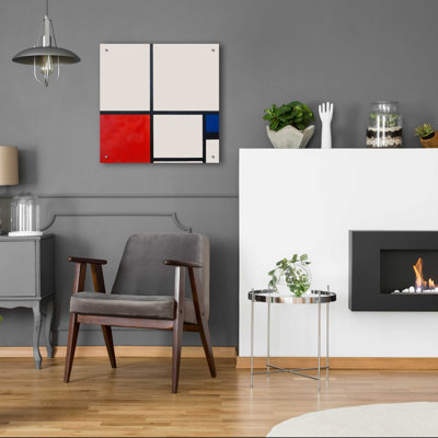 "Composition en blanc, rouge et bleu" par Piet Mondrian