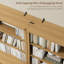 Bibliothèque standard avec foyer électrique et tablette à 5 niveaux H 71 "x l 37" Brusnice-1645121686