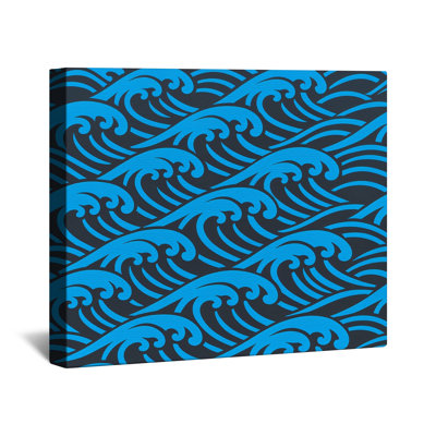 Blue Ocean Waves Canvas Gallery Wrap in Many Sizes