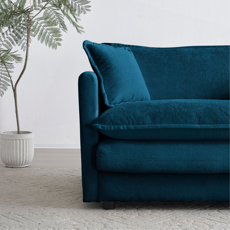 Canapé Comfort U, Bleu