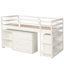 Structure de lit Loft avec bureau portable roulant-1380999905
