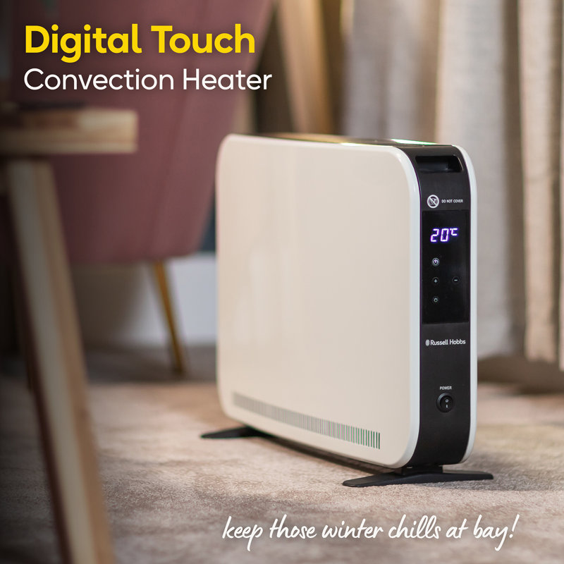 Russell Hobbs® RHCVH2003B 2000W Digital Touch Panel Convection Heater, White