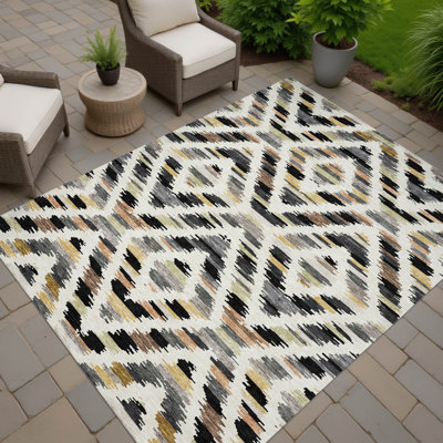 Tapis tribal intérieur / extérieur lavable à la machine
