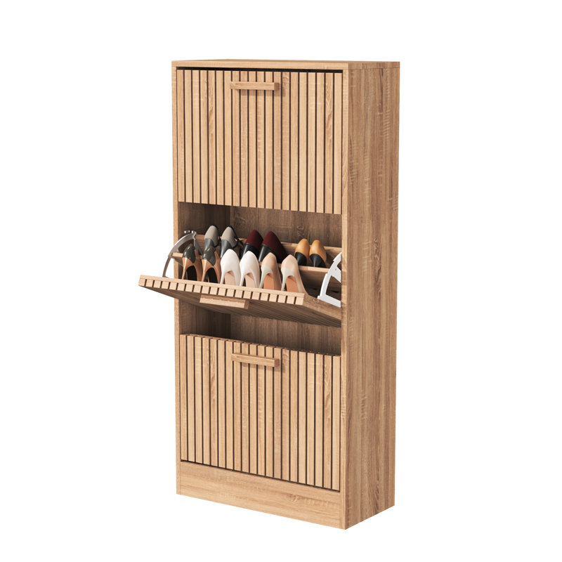 24 Pair Flip Down Shoe Storage