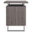 Bureau flottant gris à 2 tiroirs