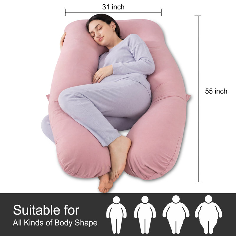  Oreiller pour la grossesse Queen Rose, Rose