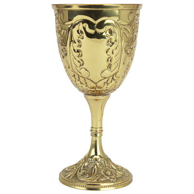 The King's Royal 8 oz. Brass Goblet
