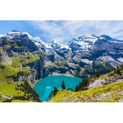 Oeschinensee (Oeschinen Lake) - Photographie sur toile tendue