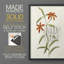 Fleurs des saisons III - reproduction encadrée de qualité supérieure - prête à être accrochée - aucun clou requis - aucun clou requis-108001737-108001740