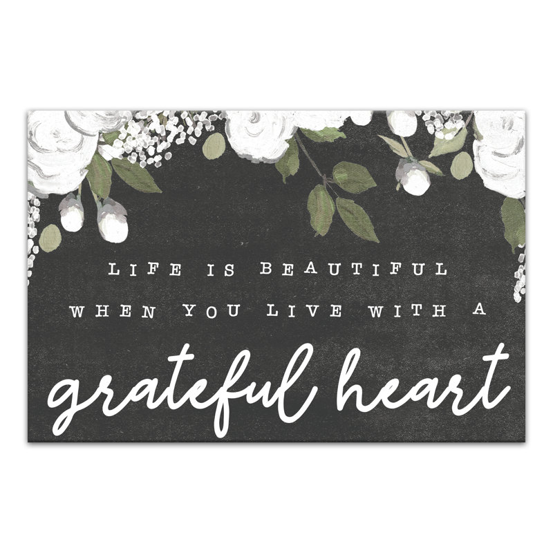 «Life Is Beautiful», reproduction sur toile
