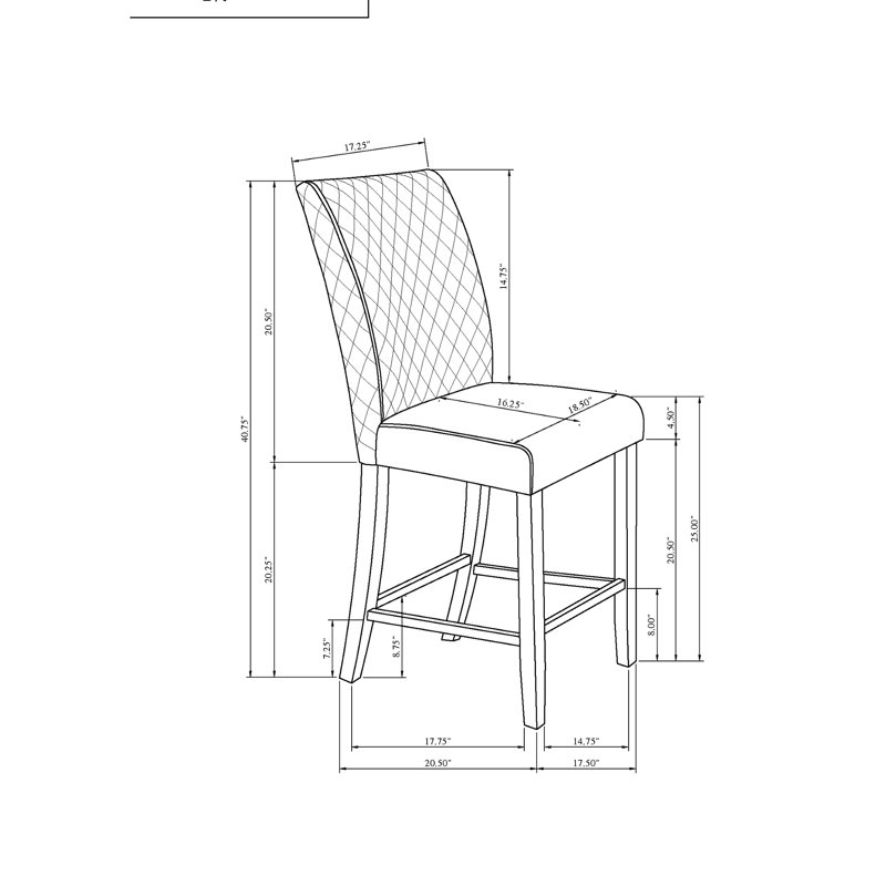 De 2 sièges de chaise rembourrés en tissu gris Jasmine, pieds en bloc, hauteur de bras de 22 po, finition en microsuède, motif géométrique, repas décontracté pour 2 personnes, coussins de siège,