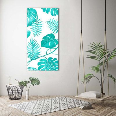Tropical Leaves - Wrapped Canvas Print