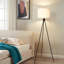 156Cm Matte Black Tripod Floor Lamp
