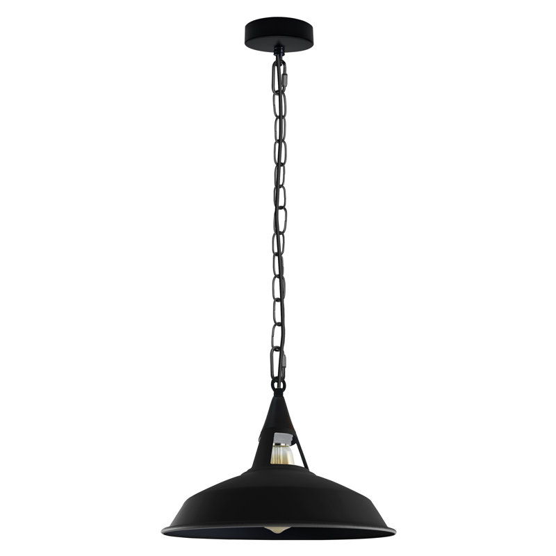 Gautreaux - Light Single Pendant, Black/White