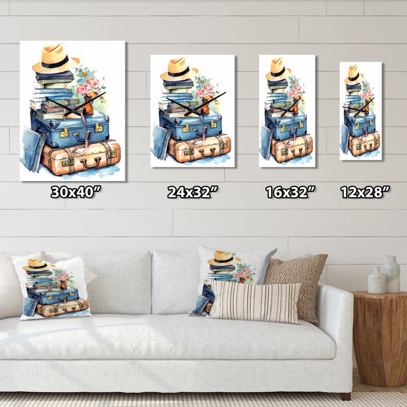 Travel Adventure I - Horloge murale de voyage, Petit