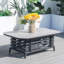 Table basse de patio en aluminium