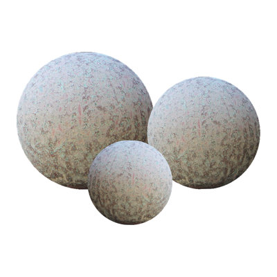 Barahona Weather Resistant and UV Resistant Ceramic / Porcelain Abstract Gazing Ball