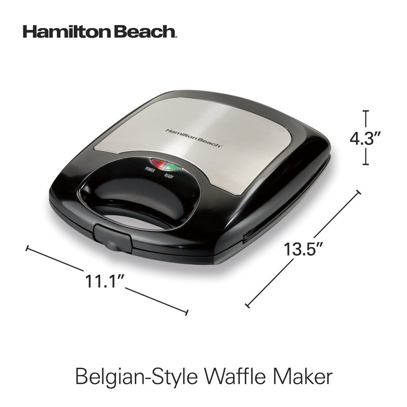 Hamilton Beach Belgian-Style Waffle Maker Nonstick