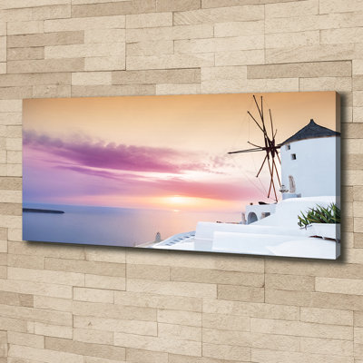 Santorini Greece - Wrapped Canvas Print