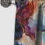 Red and Blue Celestial Radiance Marble Bliss - Rideau occultant en marbre abstrait - 1 panneaux-107539716