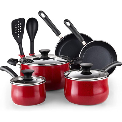Ensemble de batterie de cuisine antiadhésive pour casseroles et poêles Cook N Home Professional