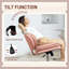 Chaise de bureau en croix, chaise de bureau large sans accoudoirs, sans roulettes, rose-751589195