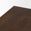 Banc rectangulaire en bois massif brun foncé Kendrich