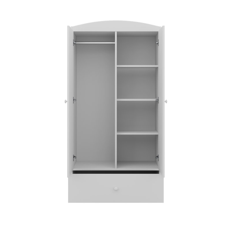 Cicero 2 Door Wardrobe, White