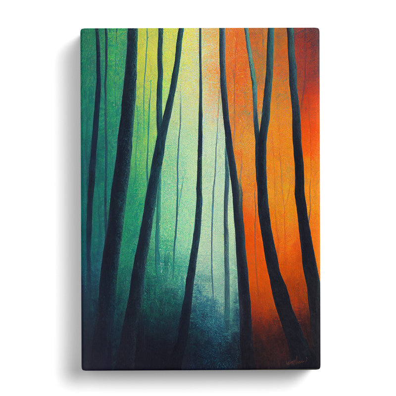 XC1022-1578X Colourful Forest No.2 - Wrapped Canvas Print, 60cm H x 40cm W x 3cm D