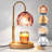Flower Candle Warmer Lamp with Timer, Dimmable Adjustable Height Wax Melts Warmer,(Rose Red)-130039077
