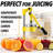 Zulay Kitchen Cast-iron Orange Juice Squeezer - Heavy-duty, Easy-to-clean, Professional Citrus Juicer - Durable Stainless Steel Lemon Squeezer - Sturdy Manual Citrus Press & Orange Squeezer (yellow)