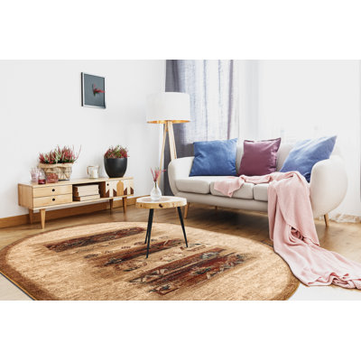 Oval Oriental Wool Area Rug
