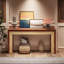 Console, canapé-lit étroit