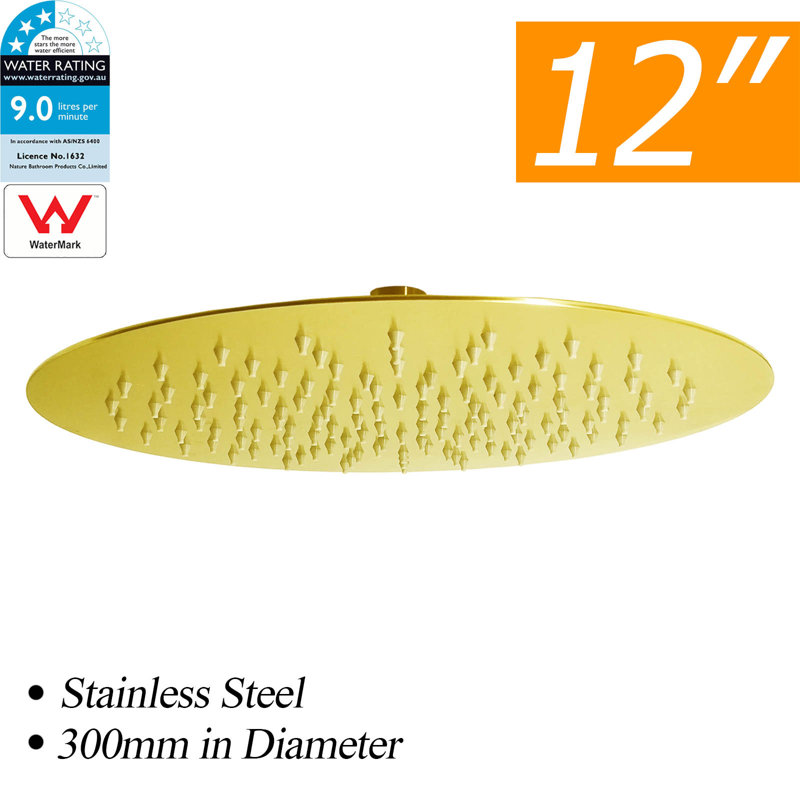 Rain Shower Head, Brushed Nickel