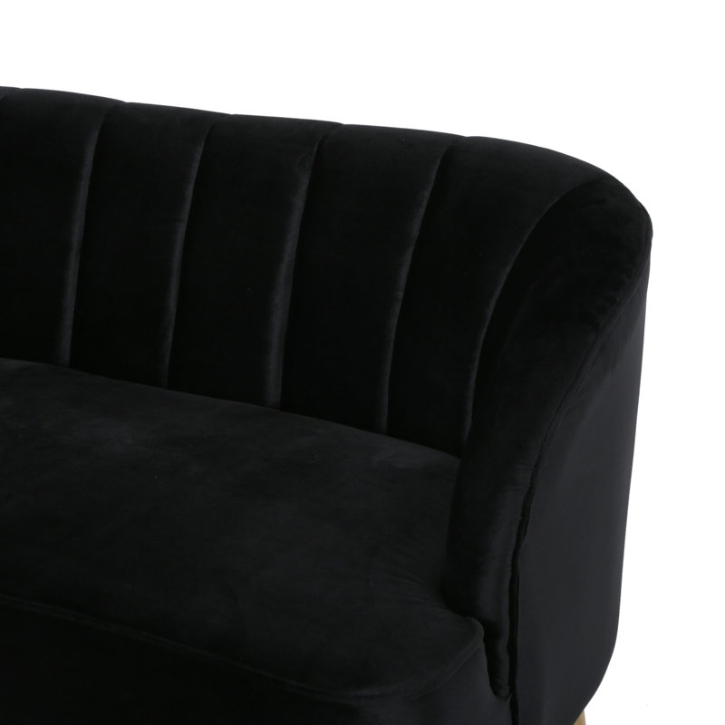Canapé moderne LOVESEAT, Noir