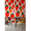 Papier peint moderne à peler et coller avec des fruits et des fraises