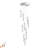 Azria 10ft Long Attic Pendant Chandeliers 10-Light Silver Crystal with Bubble Pendant Light Dimmable