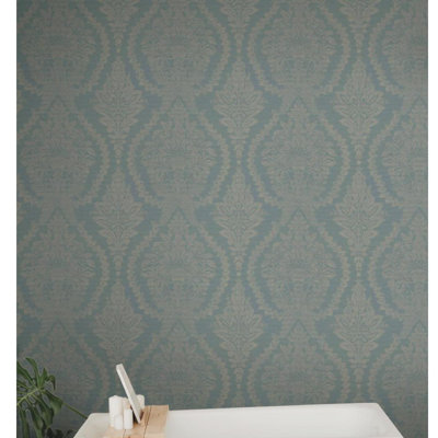 Rouleau de papier peint l 27 po x l 27 po heritage damassé