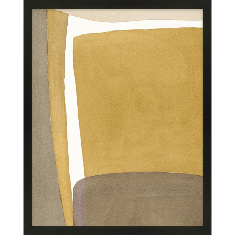 Light Ochre Print by Julia Balfour, 50" H x 40" W x 1.25" D, Black Framed Paper